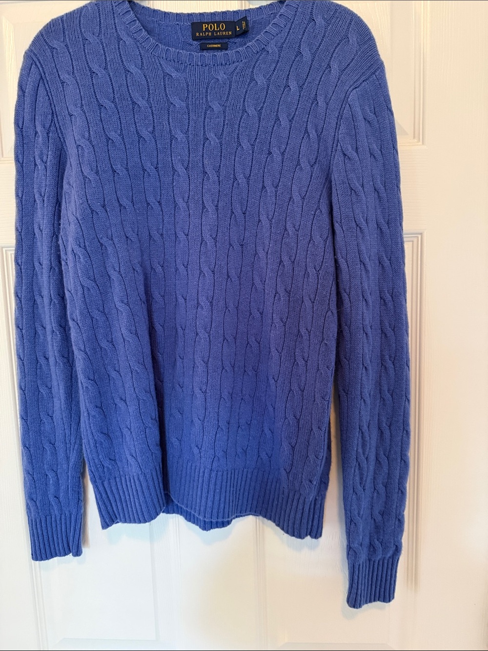 Polo by Ralph Lauren cashmere women’s Cable Knit Sweater - Blue